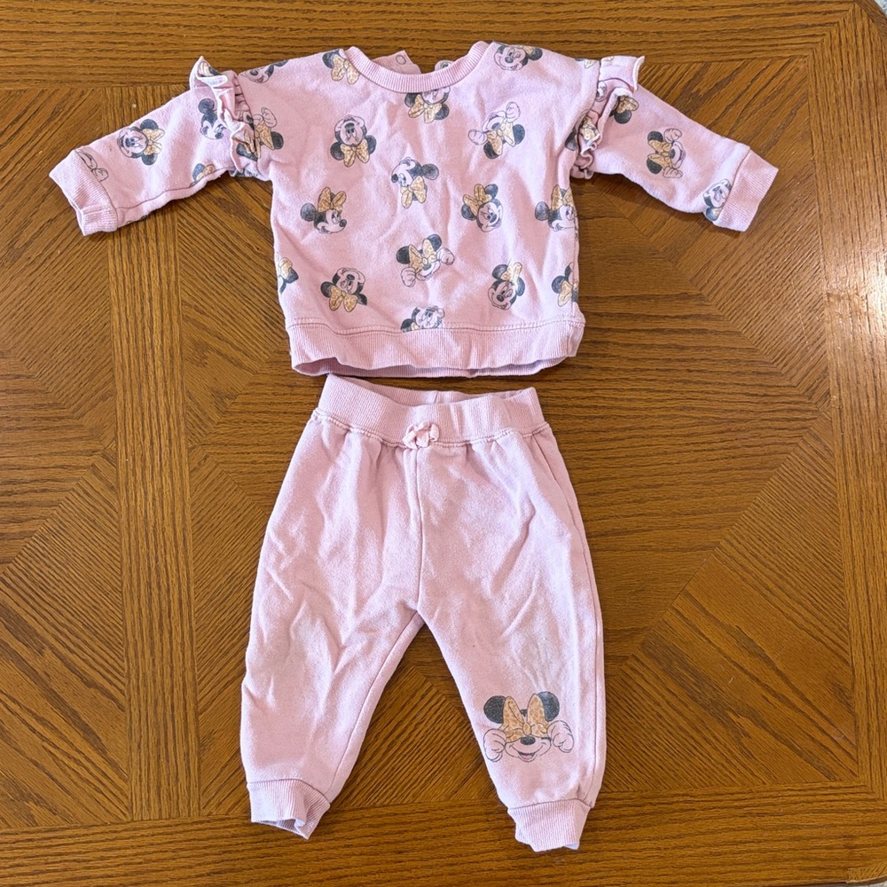 Disney Pink Set with Minnie Mouse Design